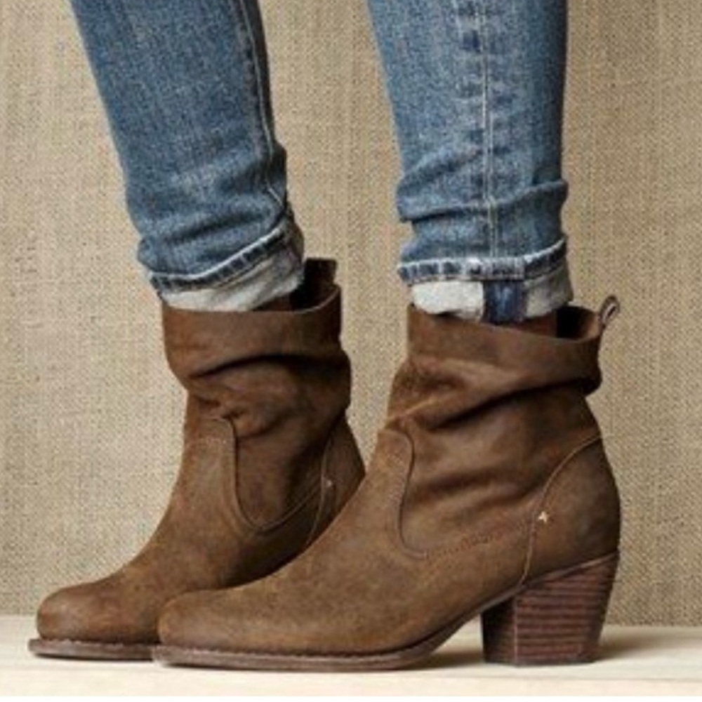 RAG & BONE Mercer LL Brown Leather Booties Size 37